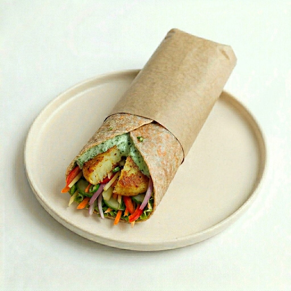 Aloo Patty Wrap