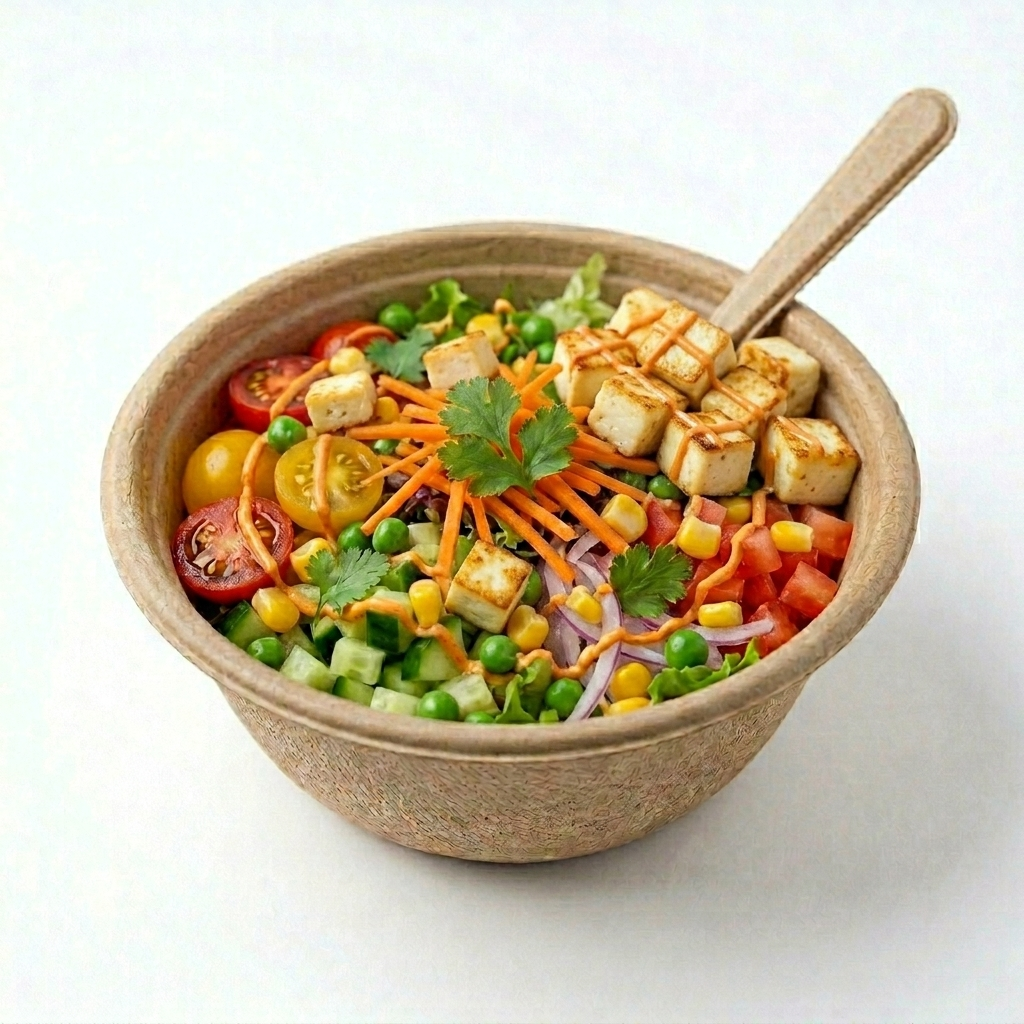 Corn & Peas Paneer Salad